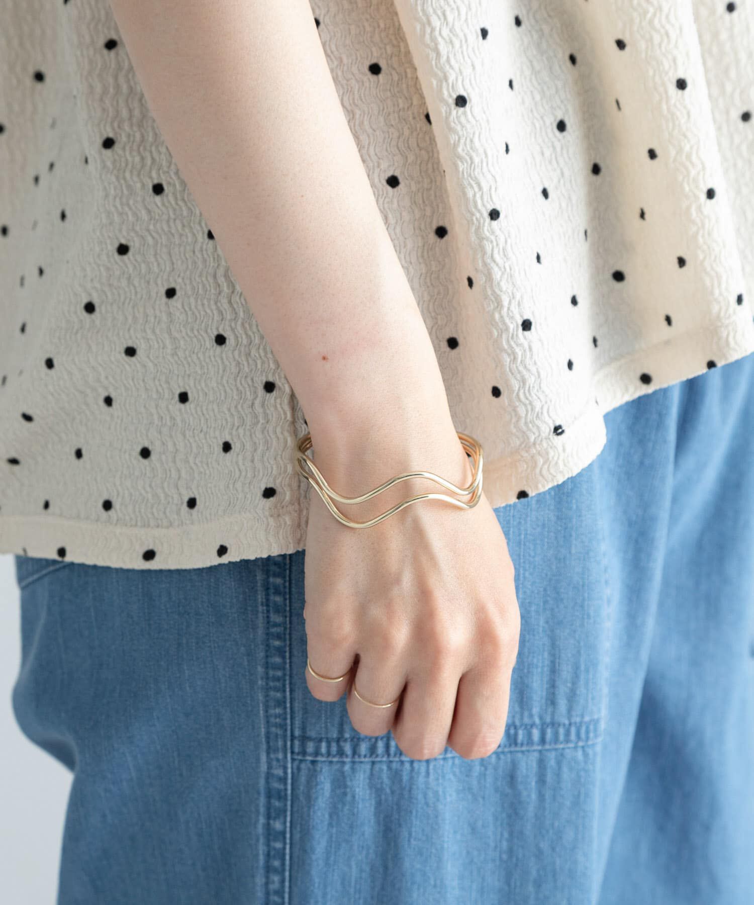 Sonny Label 「ウェーブバングル」|ブレスレット・バングル|ゴールド