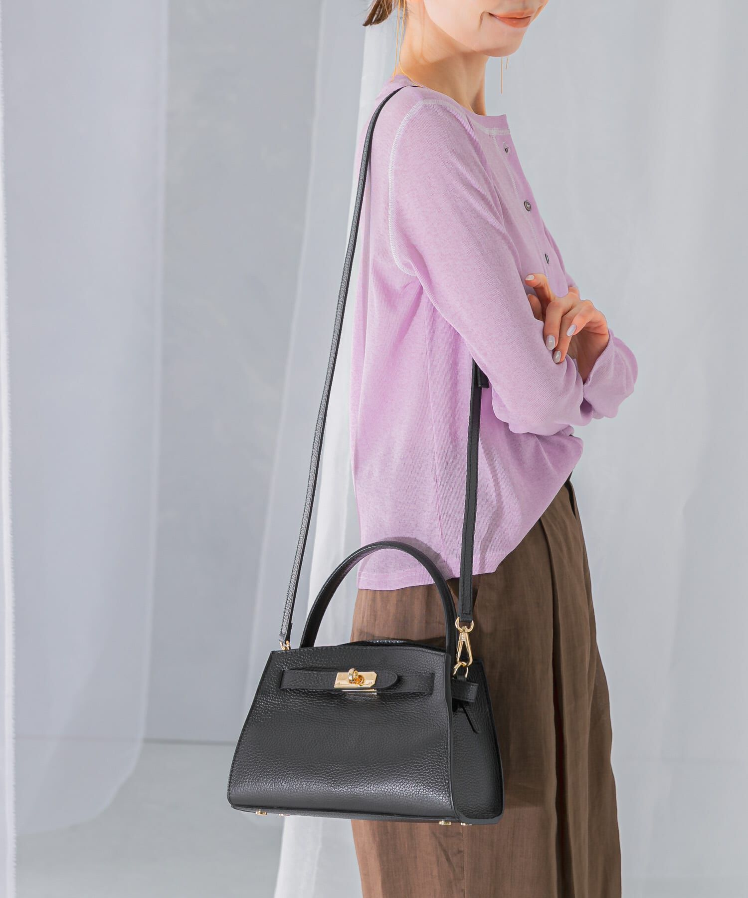 URBAN RESEARCH ROSSO「AULENTTI　キーベルト付きミニハンドBAG」|ハンドバッグ|