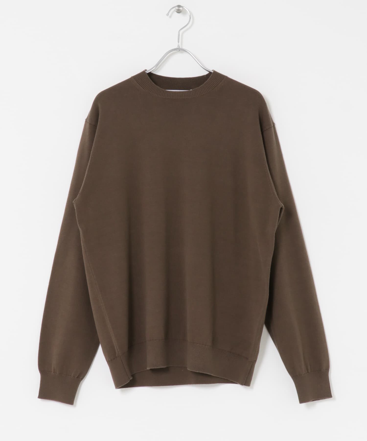 URBAN RESEARCH DOORS「LIFE STYLE TAILOR　コットンシルクハイゲージクルーニット」|シャツ・ブラウス|