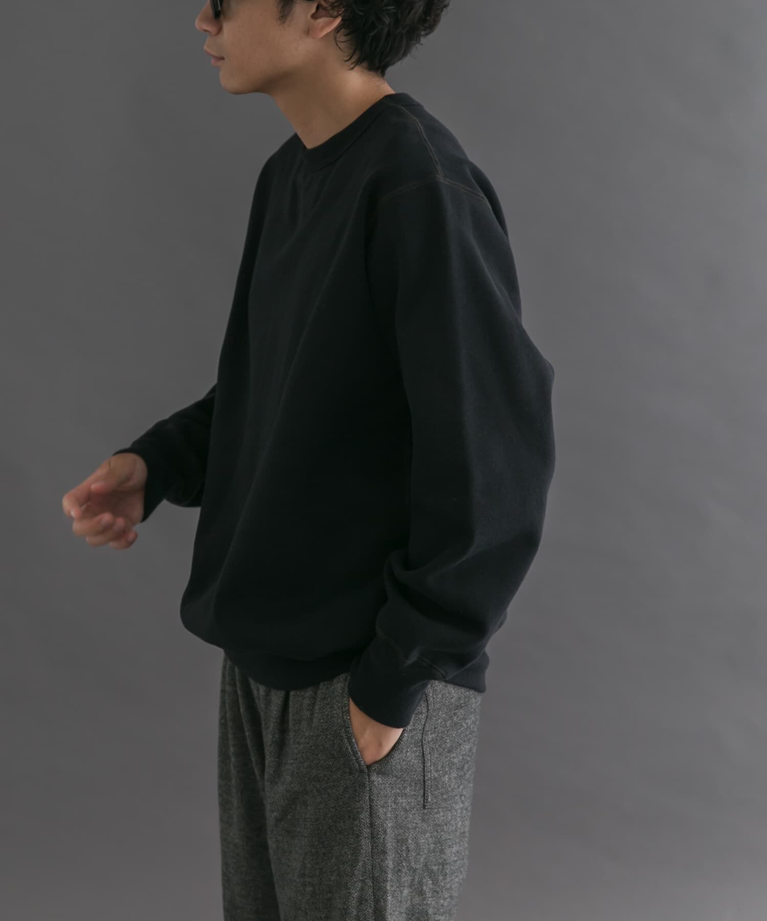 URBAN RESEARCH DOORS「FORK&SPOON　リサイクルコットン裏毛クルーネックスウェット」|スウェット・ジャージ|