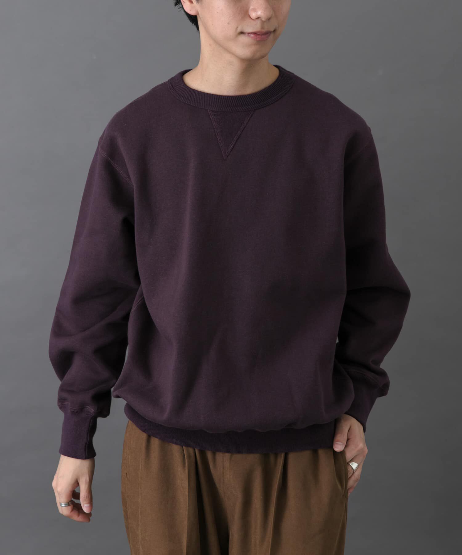 URBAN RESEARCH DOORS「FORK&SPOON　リサイクルコットン裏毛クルーネックスウェット」|スウェット・ジャージ|