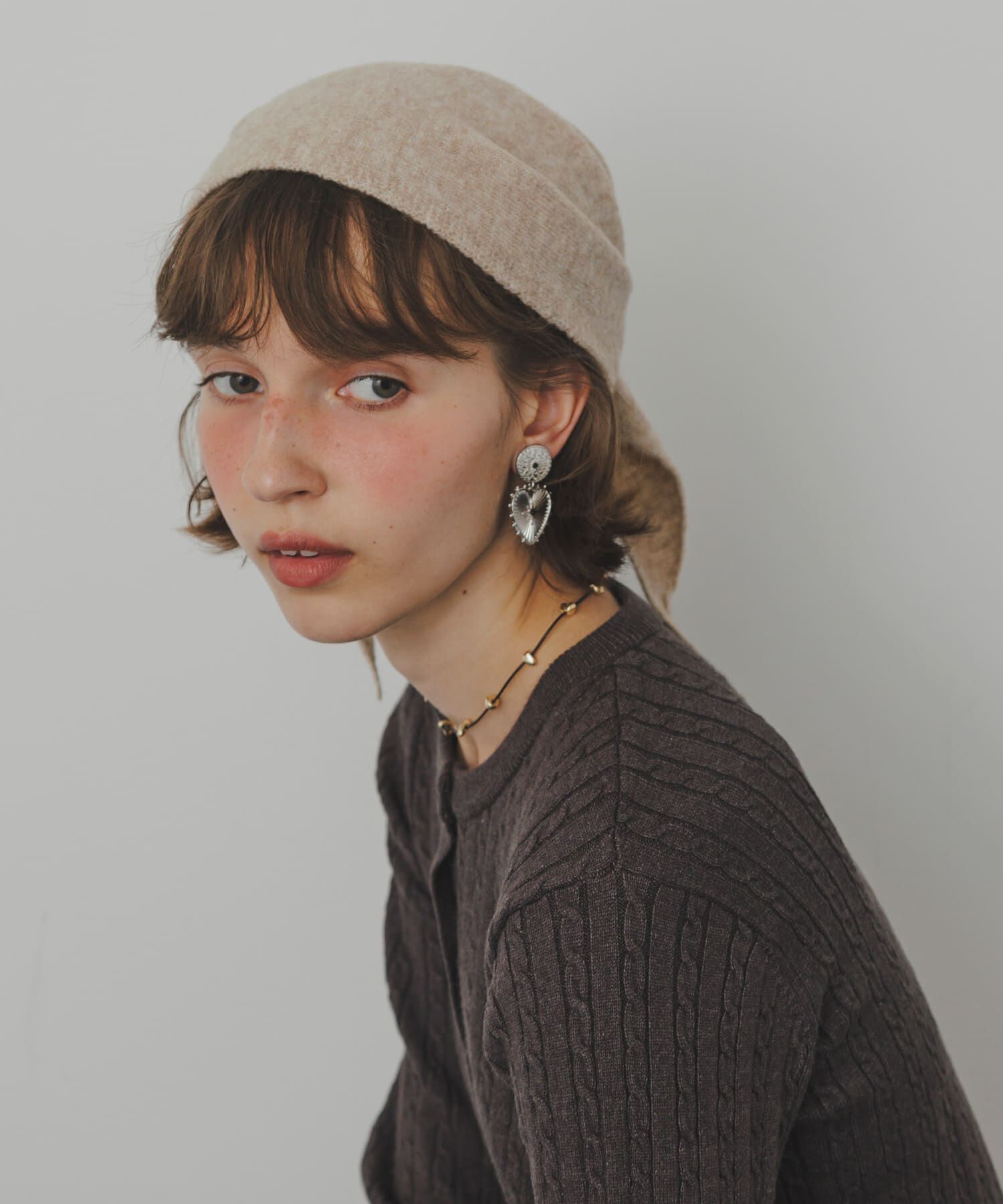 SMELLY「ハートコンチョイヤリング」|イヤリング|