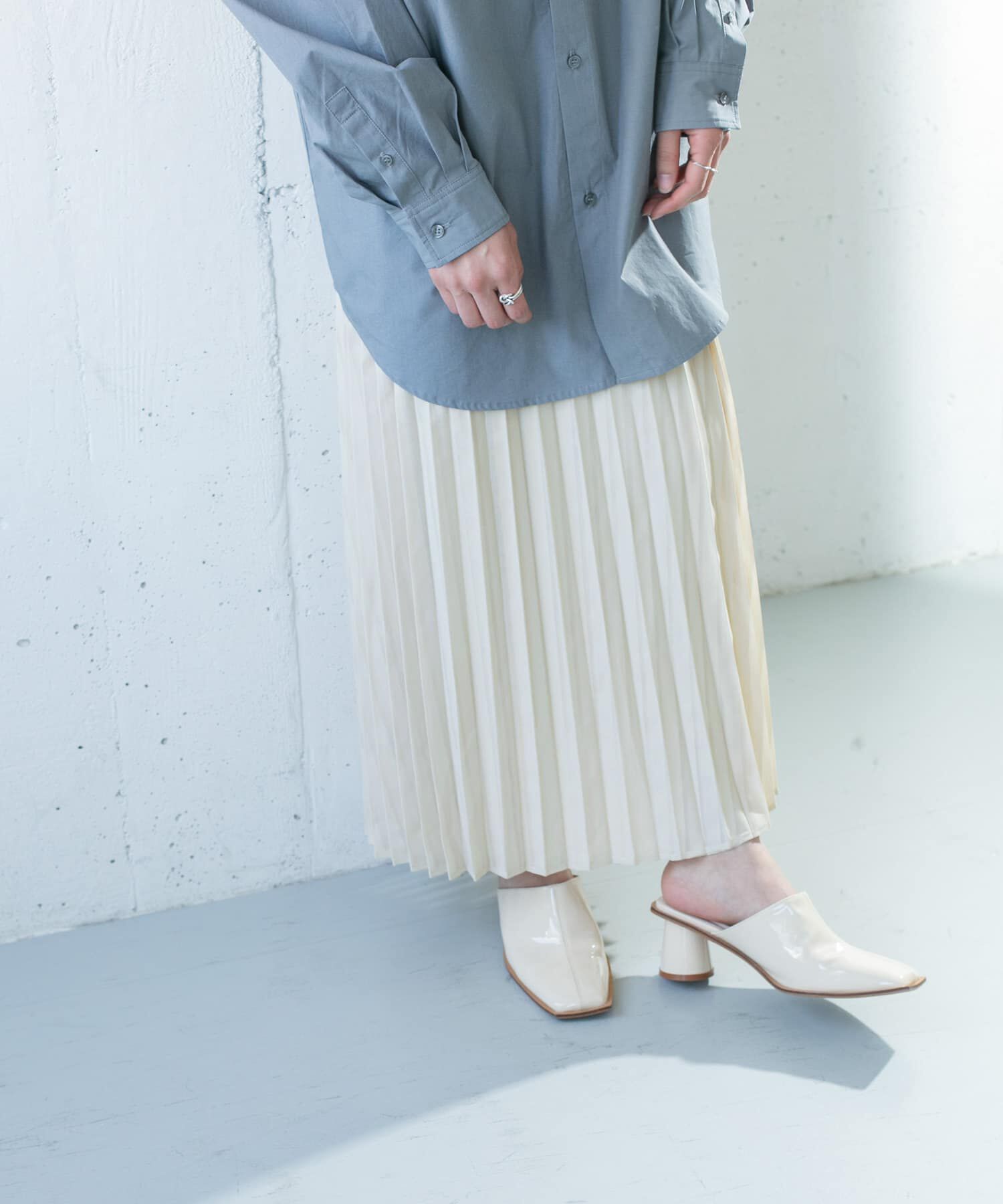  「シアーラッププリーツスカート」|スカート|