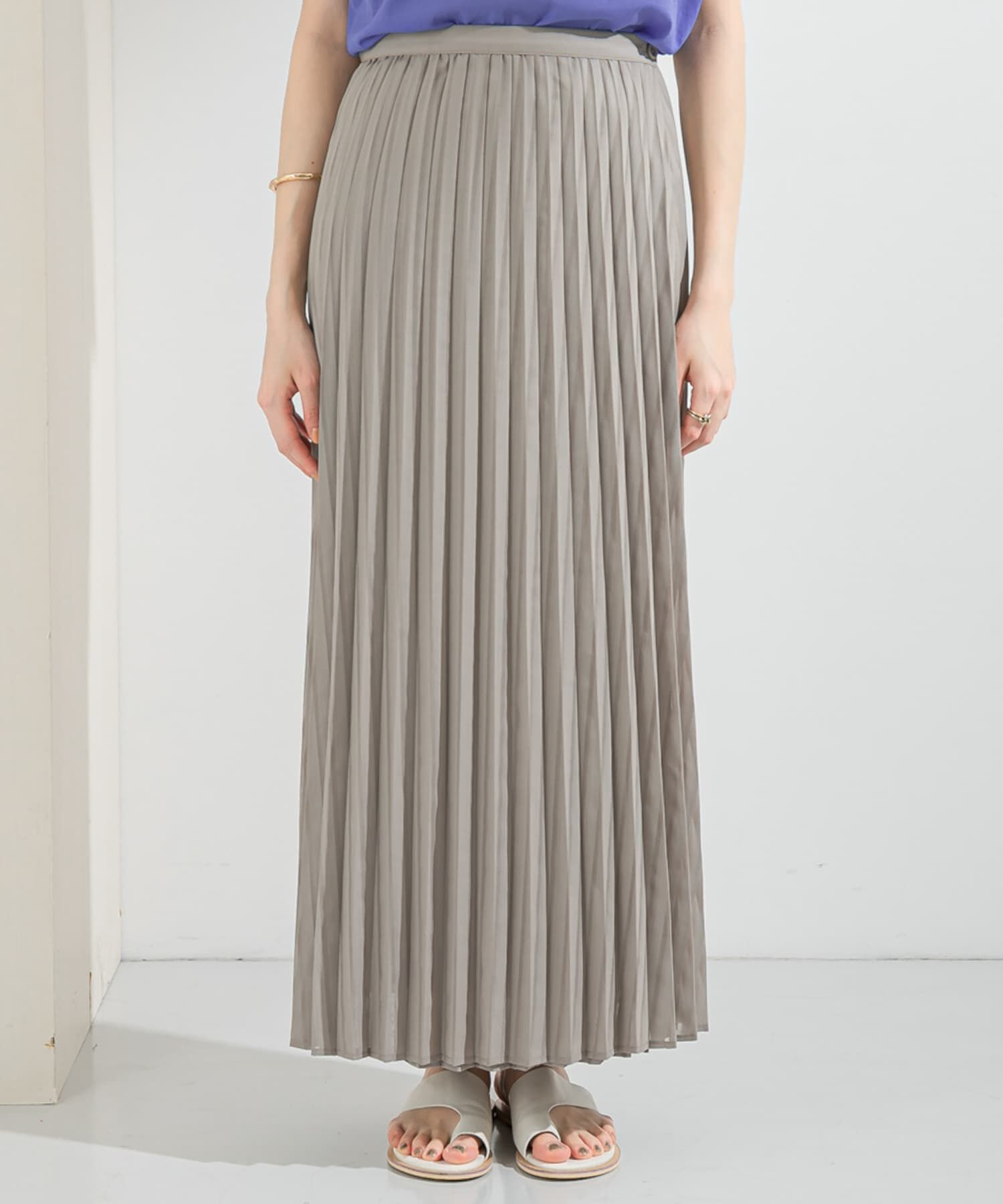  「シアーラッププリーツスカート」|スカート|