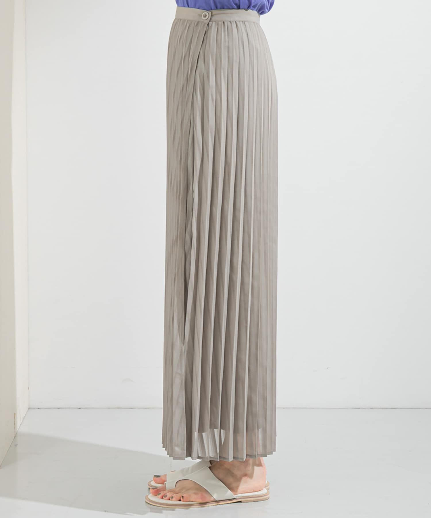  「シアーラッププリーツスカート」|スカート|