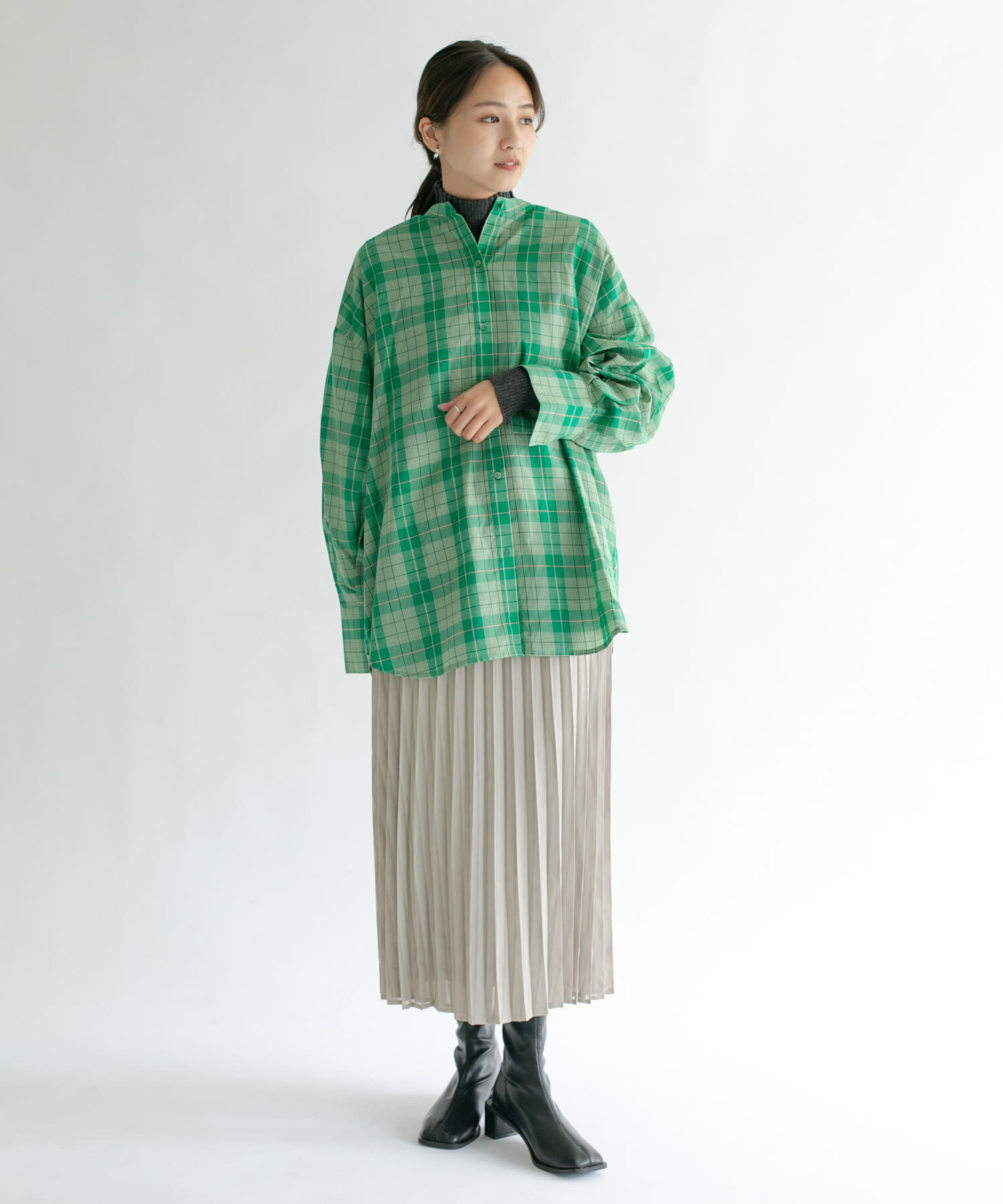  「シアーラッププリーツスカート」|スカート|