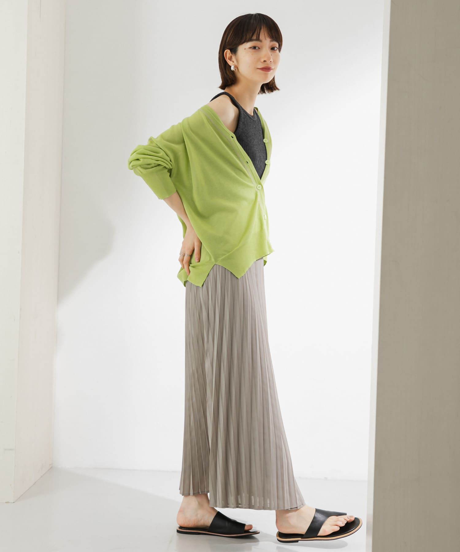  「シアーラッププリーツスカート」|スカート|