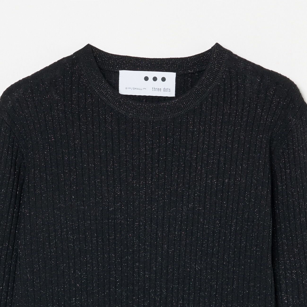  「three dots LUREX RIB KNIT TEE」|ニット・セーター|