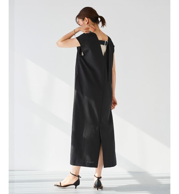 le.coeur blanc「バックベルトVネックワンピース」|ワンピース|