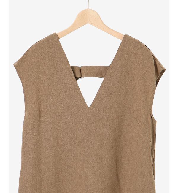 le.coeur blanc「バックベルトVネックワンピース」|ワンピース|