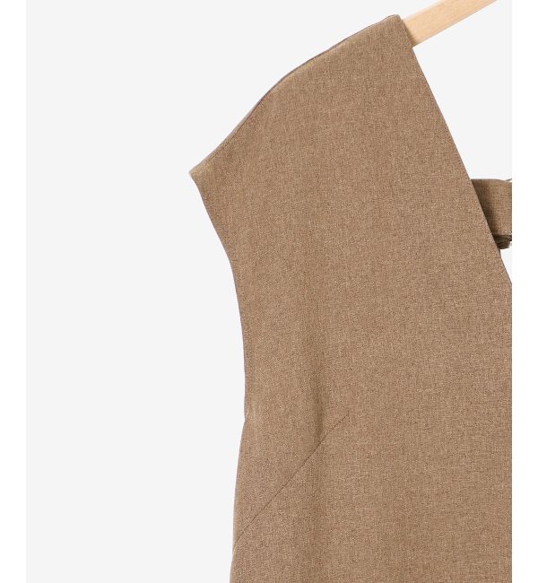 le.coeur blanc「バックベルトVネックワンピース」|ワンピース|