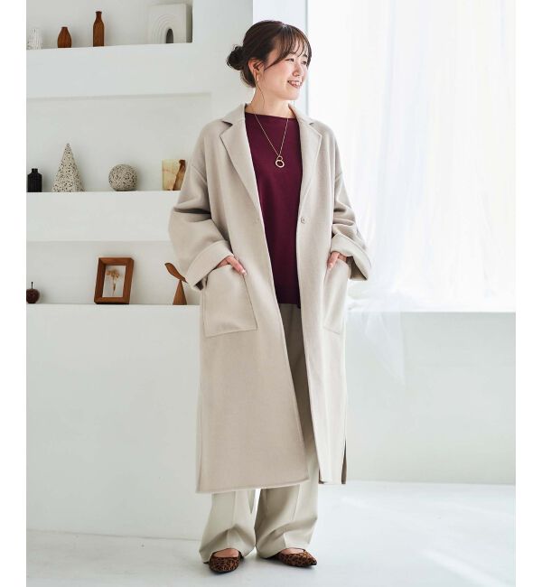 le.coeur blanc「《手洗い可能》ギマコットンワイドシルエットプルオーバー」|ニット・セーター|