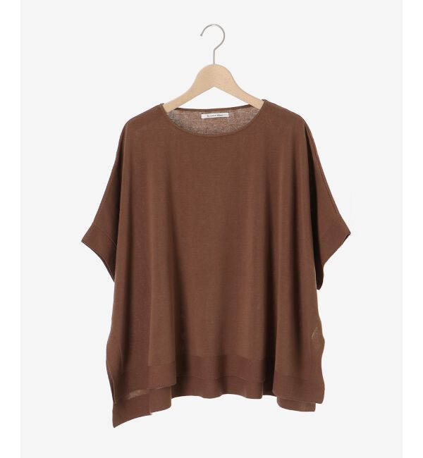 le.coeur blanc「《手洗い可能》ギマコットンワイドシルエットプルオーバー」|ニット・セーター|