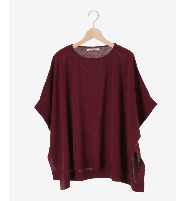 le.coeur blanc「《手洗い可能》ギマコットンワイドシルエットプルオーバー」|ニット・セーター|