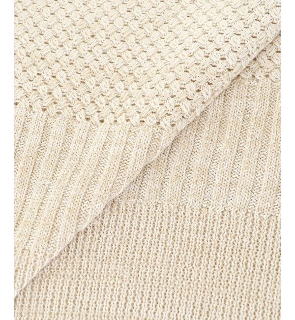  「《手洗い可能》柄編みミックスデザインニットベスト」|ベスト・ジレ|