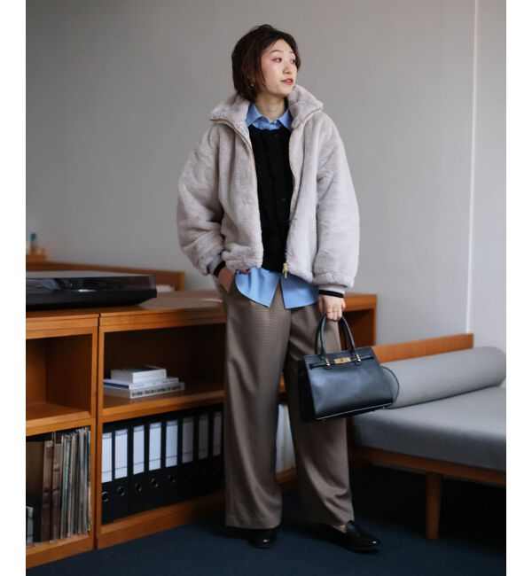  「フロントフリルニットカーデ」|カーディガン|