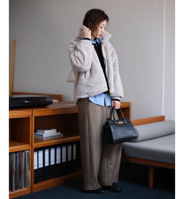  「フロントフリルニットカーデ」|カーディガン|