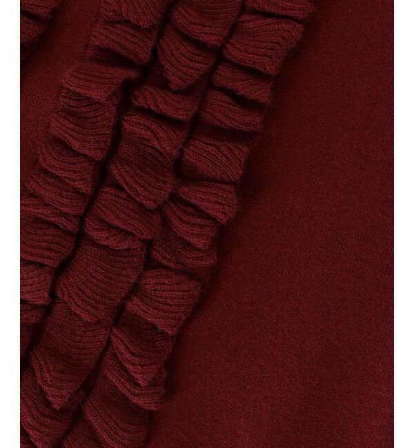  「フロントフリルニットカーデ」|カーディガン|