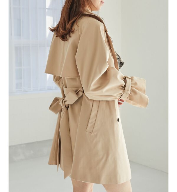 MAJESTICLEGON「ビット付ミディトレンチコート」|トレンチコート|