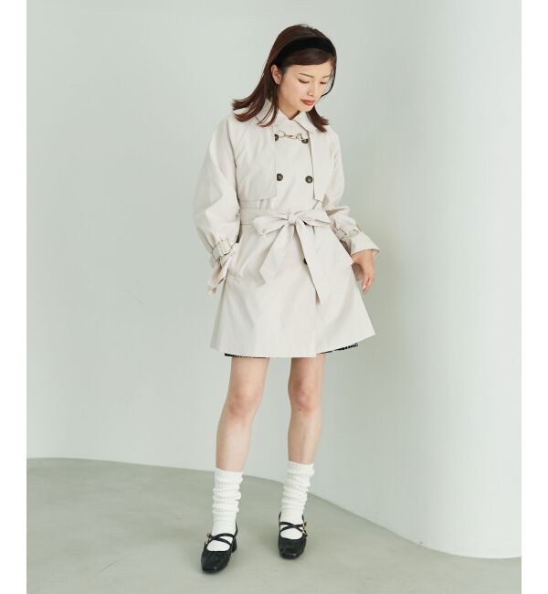 MAJESTICLEGON「ビット付ミディトレンチコート」|トレンチコート|