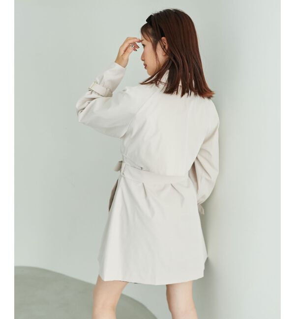 MAJESTICLEGON「ビット付ミディトレンチコート」|トレンチコート|