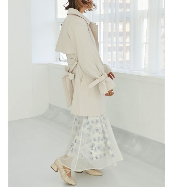 MAJESTICLEGON「ビット付ミディトレンチコート」|トレンチコート|