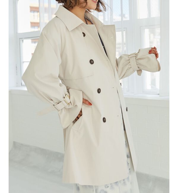 MAJESTICLEGON「ビット付ミディトレンチコート」|トレンチコート|