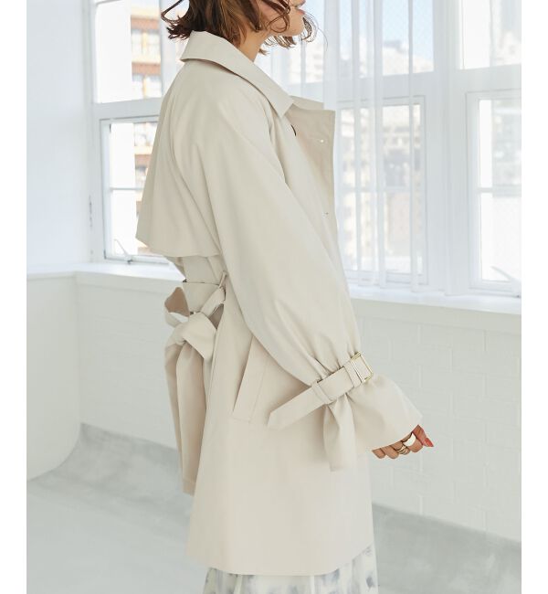 MAJESTICLEGON「ビット付ミディトレンチコート」|トレンチコート|