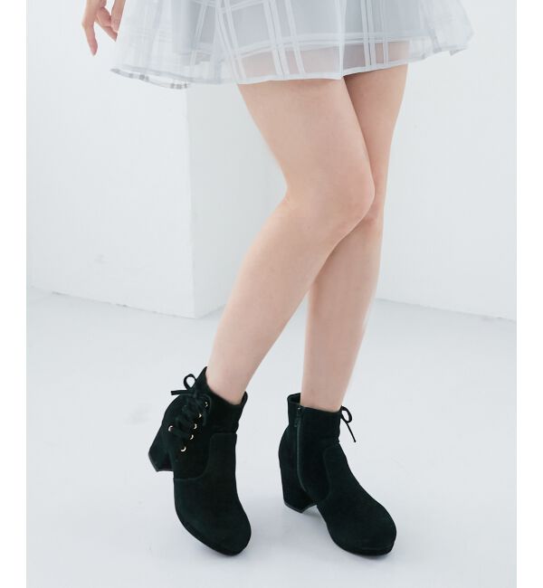 MAJESTICLEGON「サイドレースアップブーツ」|ショートブーツ|
