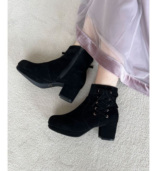 MAJESTICLEGON「サイドレースアップブーツ」|ショートブーツ|