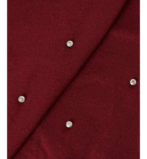  「2way襟付きビジューニット」|ニット・セーター|