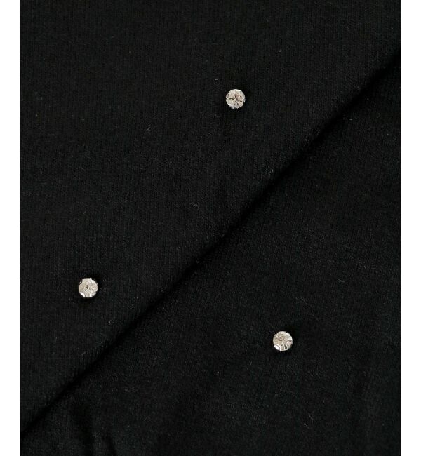  「2way襟付きビジューニット」|ニット・セーター|