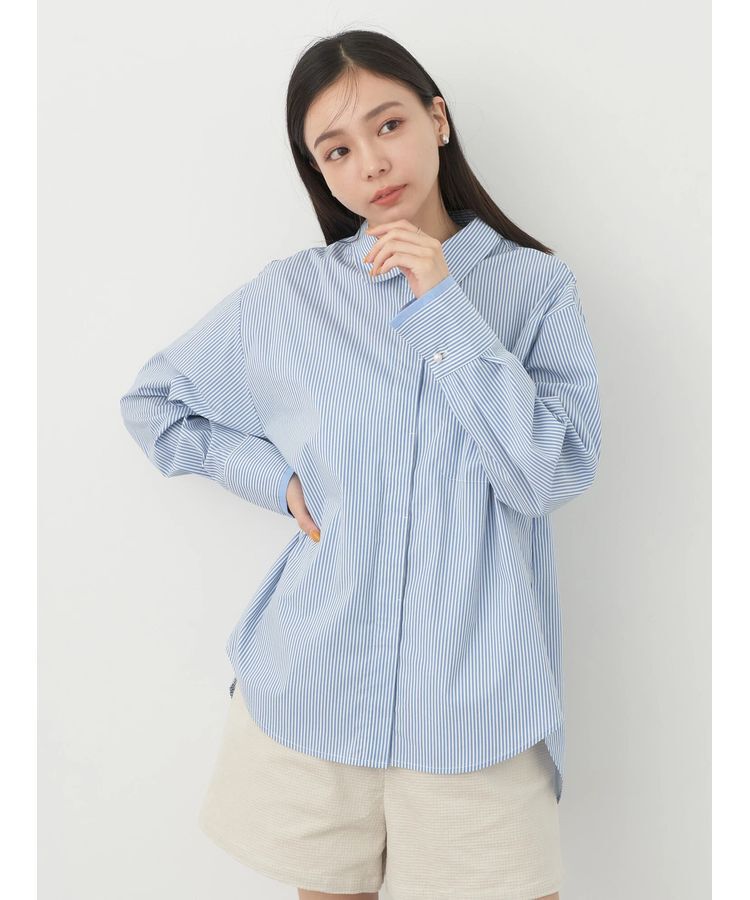 earth music&ecology「パールボタンシャツ」|シャツ・ブラウス|