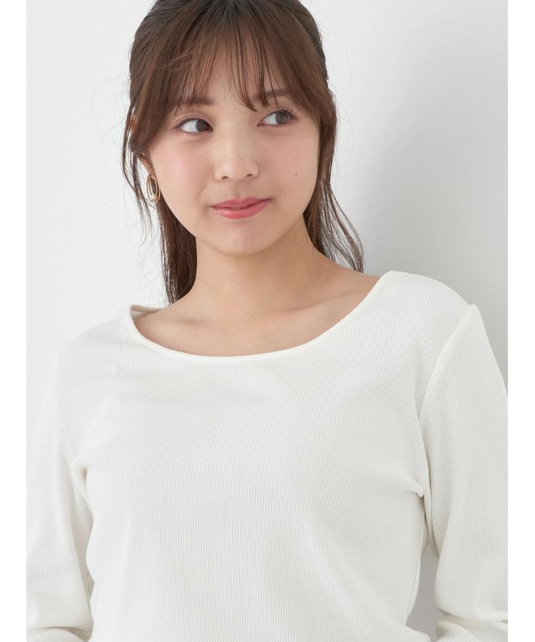 earth music&ecology「袖リボンデザインプルオーバー」|Tシャツ・カットソー|