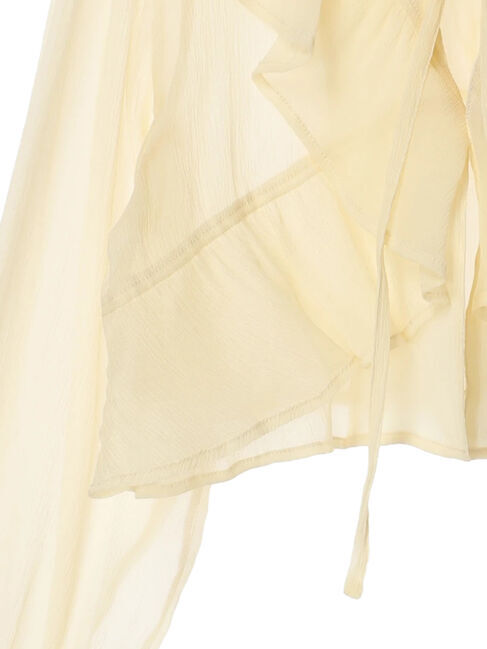 earth music&ecology「フリルシアーブラウス」|シャツ・ブラウス|