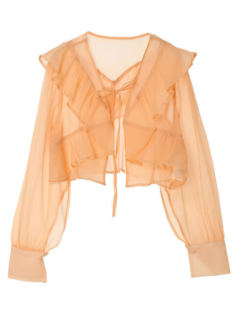 earth music&ecology「フリルシアーブラウス」|シャツ・ブラウス|