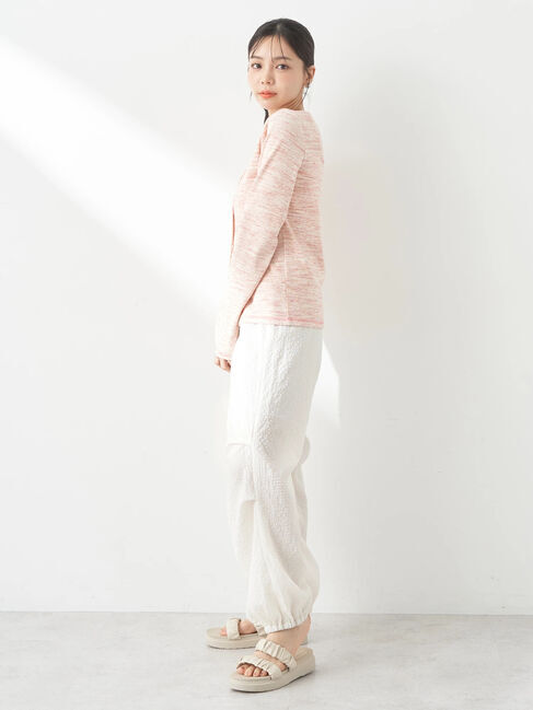 earth music&ecology「メランジリブカーディガン」|カーディガン|