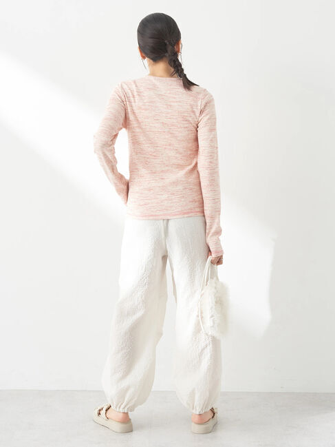 earth music&ecology「メランジリブカーディガン」|カーディガン|