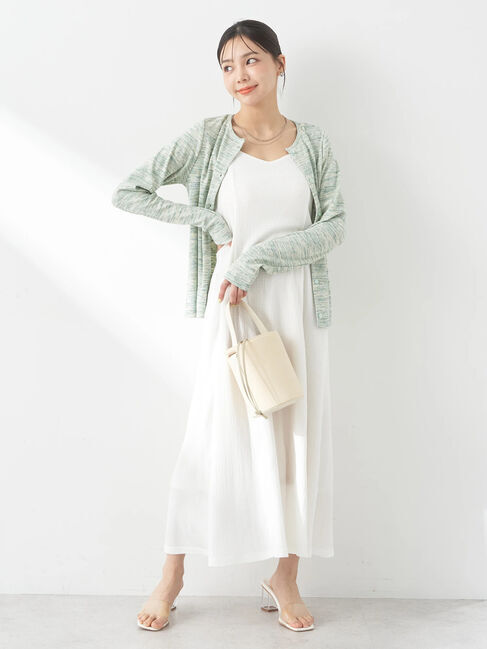 earth music&ecology「メランジリブカーディガン」|カーディガン|