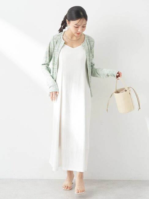 earth music&ecology「メランジリブカーディガン」|カーディガン|