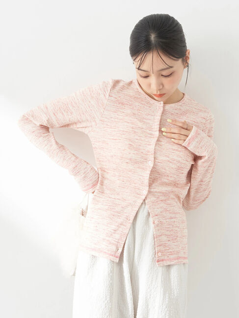 earth music&ecology「メランジリブカーディガン」|カーディガン|