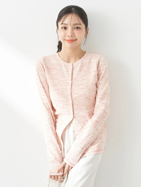 earth music&ecology「メランジリブカーディガン」|カーディガン|