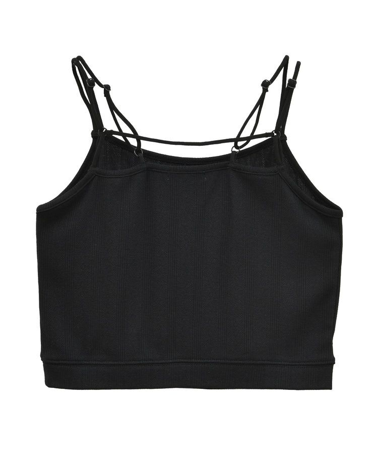 earth music&ecology「ダブルストラップパターンメッシュキャミソール」|キャミソール|