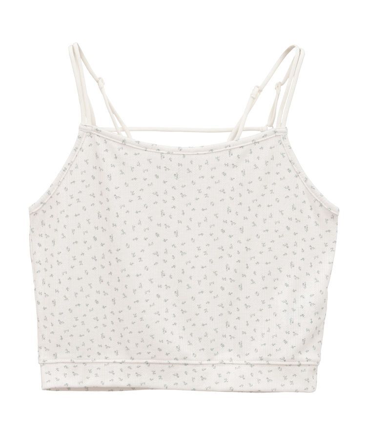 earth music&ecology「ダブルストラップパターンメッシュキャミソール」|キャミソール|