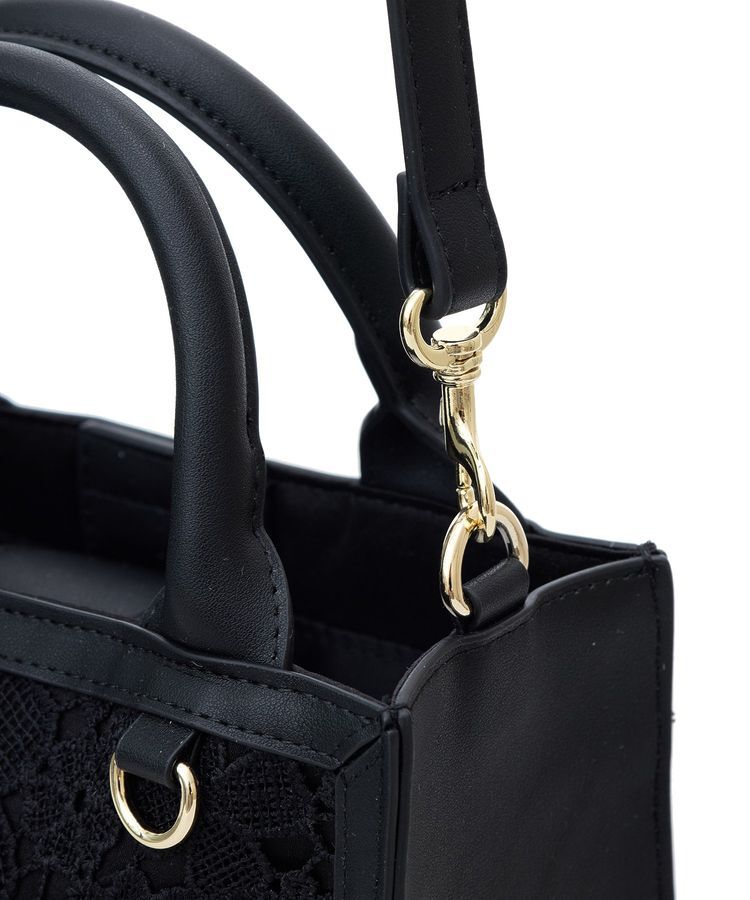 Maison de FLEUR「EC限定フラワーレース2Wayスクエアトートバッグ」|トートバッグ|