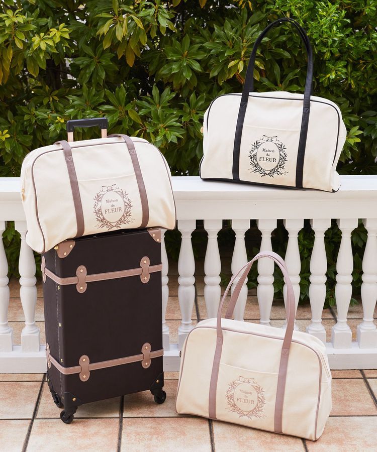 Maison de FLEUR「キャンバスキャリーオンボストンバッグ」|トートバッグ|