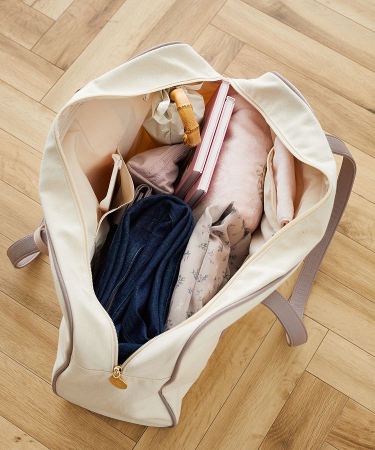 Maison de FLEUR「キャンバスキャリーオンボストンバッグ」|トートバッグ|