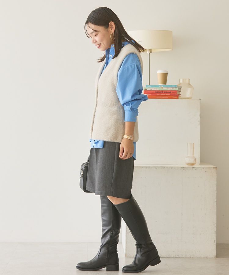 AMERICAN HOLIC「ミニシャギーペプラムベスト」|ベスト・ジレ|