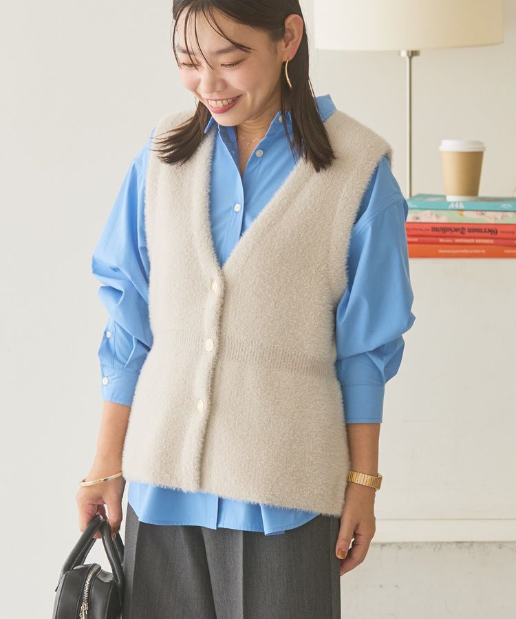 AMERICAN HOLIC「ミニシャギーペプラムベスト」|ベスト・ジレ|