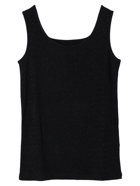 Green Parks「BESTPRICE　前後2WAYラメタンク」|インナー|Black